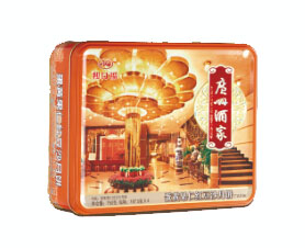 蛋黄果仁红豆沙月饼